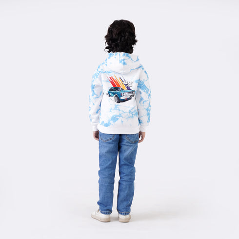 RETRO TIE & DYE PULLOVER HOODIE